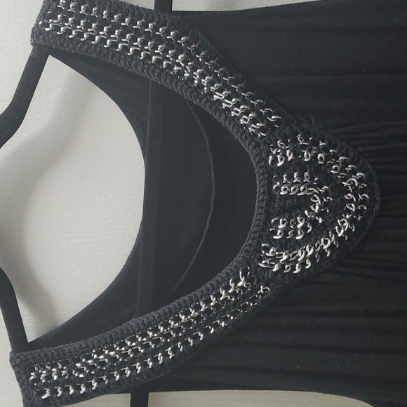 Cute Black Dress with neckline detail L - Picture 1 of 6